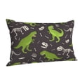 thumbnail image 2 of Kll Dinosaur Skeleton Pillow Covers Envelope Closure,Super Soft And Cozy Fuzzy Fleece Pillow Case Cover 20"X30", 2 of 9
