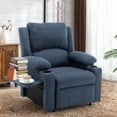 thumbnail image 5 of Andeworld 21" Recliner Chairs with Heat and Massage,Lazy Boy Recliner Chair for Adults,Recliner Sofa chairs with Cup Holder and Side Pocket for Living Rooms, Bedrooms, and Nurseries(Blue), 5 of 10