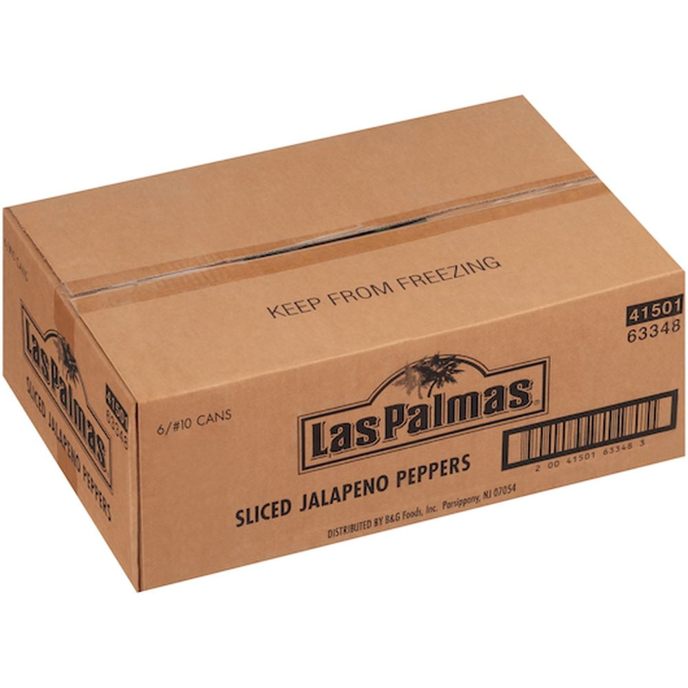 Las Palmas Sliced Jalapeno Pepper, Number 10 Can -- 6 per Case.