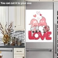 thumbnail image 6 of Cute Valentine's Day Gnome Elf Dishwasher Magnet Cover Front Door Decorative Refrigerator Covers Magnetic Sheet Sticker Wash Machine Fridge Panel Decal for Kitchen Appliance 23x26 in, 6 of 6