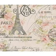 thumbnail image 2 of CafePress - Pink Floral Elegant Paris Eiffel Tower Art Throw B - Soft Fleece Throw Blanket, 50"x60" for All Ages, 2 of 2