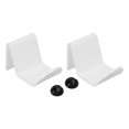 thumbnail image 3 of Soporte para mando de juego de 2 piezas, acrílico blanco, duradero, con abrazadera de alambre para organizar auriculares., 3 of 14
