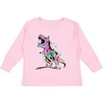 thumbnail image 3 of Inktastic Graffiti Paint Splatter T-rex Boys or Girls Long Sleeve Toddler T-Shirt, 3 of 5