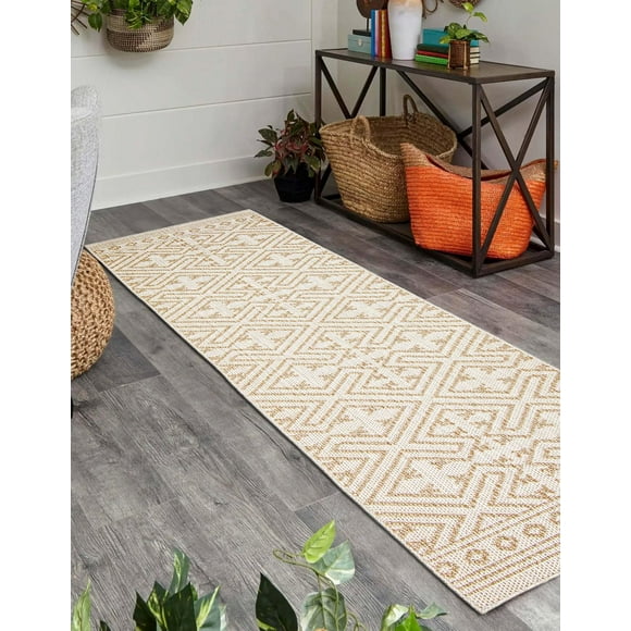 ECARPET Jute Style Area Rug for Bedroom, Living Room, Dining Room Hampshire Collection