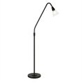 thumbnail image 3 of Henn&Hart 12" Blackened Bronze Metal/Glass Floor Lamp, 3 of 12