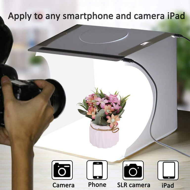 DUCLUS Mini Photo Light Box Photography, Portable Folding Photography Light Tent with 6 Kinds Backgrounds for Small Size Products - Walmart.com