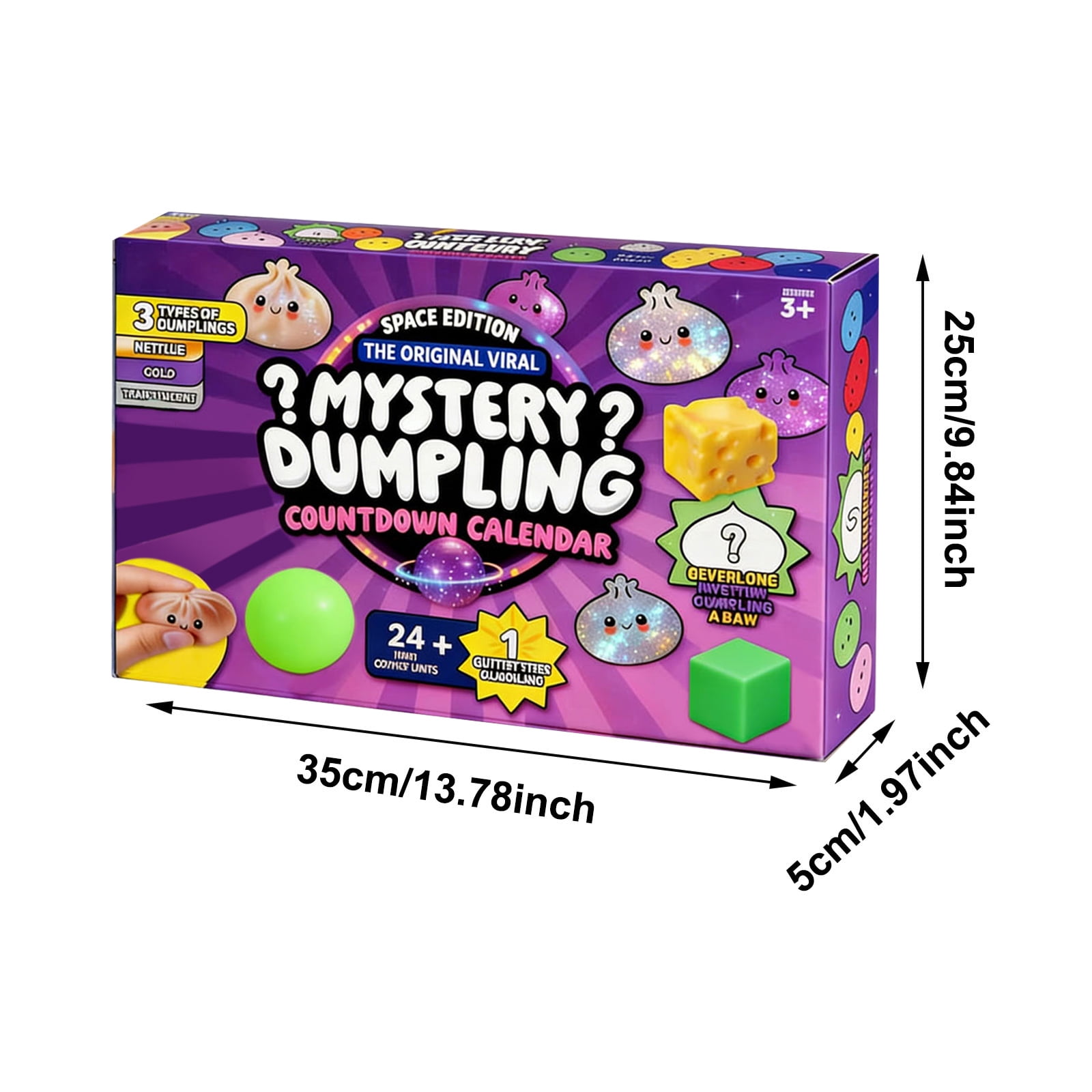 Mystery Dumpling Advent Calendar, 24-Day Countdown Calendar Squishies Toys, Stress Relief & Sensory Fidget Gifts