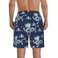 thumbnail image 3 of Kdxio Dragon Pattern Mens Casual Shorts - Drawstring Summer Beach Sports Shorts for Men, 3 of 9