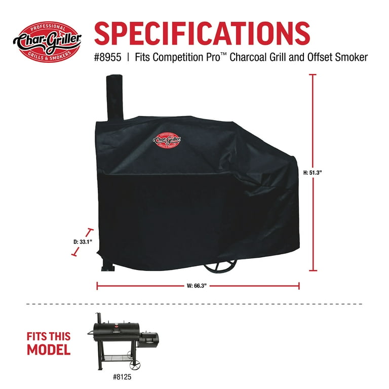 Char Griller Competition Pro Grill Cover