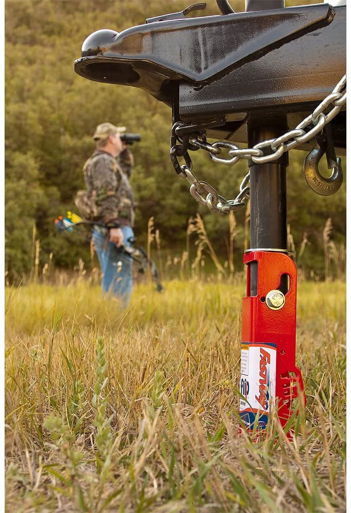 Southwest Wheel 5,000 lbs top Wind A-Frame Trailer Jack w/ 6" Flip Foot