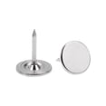 thumbnail image 1 of Clavos decorativos de cabeza plana Uxcell para tapicería de muebles para el hogar, plata, 30 piezas, 1 of 6