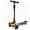 Black, variant on JoyStone Kick Scooter for Kids with LED Light Wheels & Music, 3 Adjustable Height Handlebars, Lean-to-Steer Technology, 3 Wheel Scooter for Toddlers Girls Boys Up to 110 Lbs, Purple