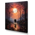 thumbnail image 2 of Designart "love Couple Landscape Embracing The Sunset II" Romantic Landscape Wall Decor, 2 of 5