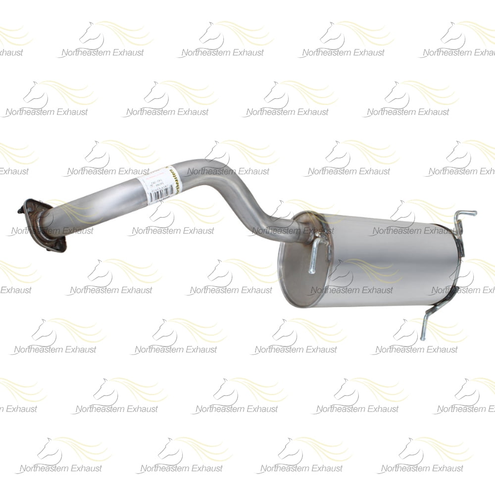 Northeastern Exhaust Rear Muffler with Hangers Fits 2007-2012 Nissan Sentra 2.0L - Direct Fit | Stainless Steel Exhaust Component | Includes Gaskett