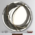 thumbnail image 3 of Designart 'Gold Glamour Circle IV' Geometric Metal Circle Wall Art, 3 of 3