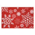 thumbnail image 2 of Christmas Area Rug 2 x 3 mas Holiday Winter Decor Door Mat Bathroom Mat Snowflake Pattern Accent Rugs Non-Slip Washable Floor Mat for Indoor Outdoor Entryway Entrance Bedside, 2 of 7