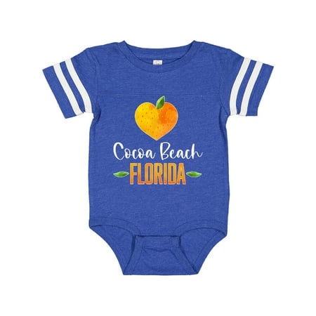 

Inktastic Cocoa Beach Florida Orange in Heart Gift Baby Boy or Baby Girl Bodysuit