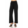 thumbnail image 3 of Women's Ribbed Straight Leg Drawstring Lounge Pants Soft Casual Relaxed Fit, 3 of 7