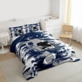 thumbnail image 3 of Homewish Football Style Bedding Comforter Set,Gray Deepblue Painting Twin Comforter Sets,Rugby Helmet Bedding Set For Boys Kids,Breathable Home Decor Reversible,2pcs, 3 of 8