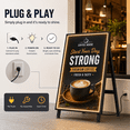 thumbnail image 5 of Pyimgus 32Inch Digital Signage Display, Portable Digital Signage, LCD Advertising Display, CMS Remote Publishing, 24/7 Operation, Split Screen, HDMI/USB/WiFi/Android System, 5 of 11