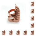 thumbnail image 2 of Kearding Protección para la punta de los dedos, dedal antideslizante, para trabajar a mano, accesorios de bordado para manualidades DIY, oro rosa Oro rosa S 10piezas Kearding CBP212614, 2 of 5