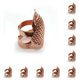 thumbnail image 2 of Wosthever Protección para la punta de los dedos, dedal antideslizante, para trabajar a mano, accesorios de bordado para manualidades DIY, oro rosa Oro rosa S 10piezas Wosthever CBP212614, 2 of 5