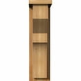 thumbnail image 2 of 6"W x 10"D x 22"H Monterey Rough Sawn Corbel w/Backplate, Western Red Cedar, 2 of 9