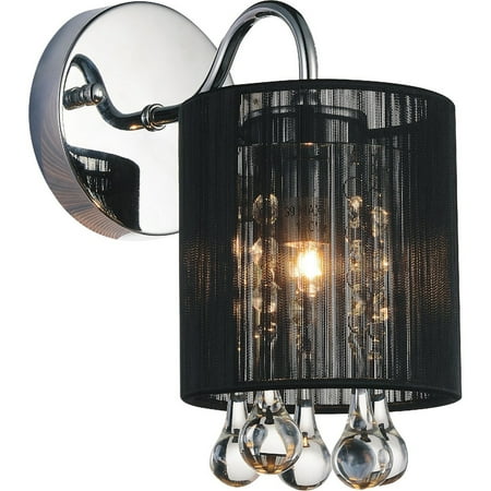 

Silver Orchid Water Drop 1 Light Bathroom Sconce With Chrome Finish