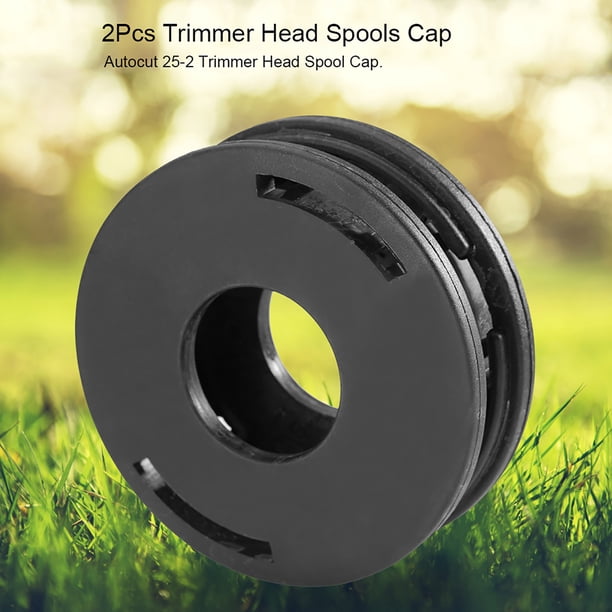 TOPINCN 2 Unids Trimmer Head Carretes Tapa Tapa Reemplazo para 25-2 FS 44 55 80 83 85 90 100 110 120 130 Accesorio Cortacésped