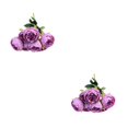 thumbnail image 3 of Bewildely Amplio mantenimiento bajo - Ramo de flores artificiales para flores artificiales de decoración de bodas Type6 NO6, 3 of 6