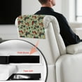thumbnail image 6 of SCRAWLGOD Dachshund Christmas Tree Poinsettia Green 1 PCS Recliner Headrest Covers Sofa Headrest Protector for Recliner Chair Non Slip Couch Head Rest Covers for Furniture,Living Room 17x27 in, 6 of 7