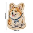thumbnail image 2 of Cute Irregular Area Rug, Dog Shaped Soft Non Slip Floor Mat, Funny Decorative Cartoon Pet Bedside Carpet for Bedroom Entryway Dorm Indoor Home Decor, 2 of 6