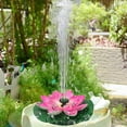 thumbnail image 4 of Solar Water Fountain, Garden Decor Solar Fountain, Floating Outdoor Water Feature Garden Pond Water Feature Leaf Flower Combination, 4 of 6