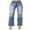 Dark Denim, variant on Risen Jeans Womens Juniors High Rise Wide-Leg Denim Pants (Acid Snow, 11)
