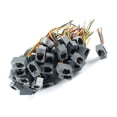 thumbnail image 2 of 50 Pcs 616E 4P4C RJ9 Female Telephone Connector Adapter w 4 Wires 8cm, 2 of 2