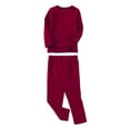 thumbnail image 3 of WIBACKER Fall Winter Boys and Girls Thermal Underwear Set Kids Cotton Thick Pajamas 2-Piece Pjs Set, 3 of 15