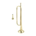 thumbnail image 1 of Milaget C Flat Bugle Brass Bugle Bugle with Mouthpiece for Cavalry Stage Performance, 1 of 9