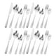 thumbnail image 3 of 20 cubiertos de acero inoxidable con cuchillos, tenedores, cucharas y cuchillos para carne, ideal para el hogar y el restaurante., 3 of 8