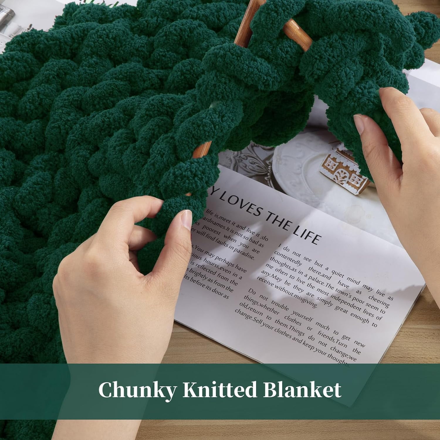 8Pcs Chunky Chenille Yarn for Crocheting & Knitting, 27yds 8 oz Each Skein Soft Fluffy Kitting Yarn Set, Thick Velvet Plush Yarn for Handcrafts Weaving Making Blankets