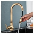 thumbnail image 6 of Brass Pull Out Kitchen Faucet Hot Cold Water Mixer Crane For Bathroom 360 Rotation Kitchen Mixer Tap Basin Taps, 6 of 10