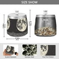 thumbnail image 2 of Yayeee Ashtray with Lid for Cigarette Smokeless Stainless Steel Home Ash Holder, Beige Moon, 2 of 7
