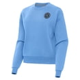 thumbnail image 2 of Women's-Antigua  Powder Blue New York City FC Victory Pullover Sweatshirt, 2 of 3