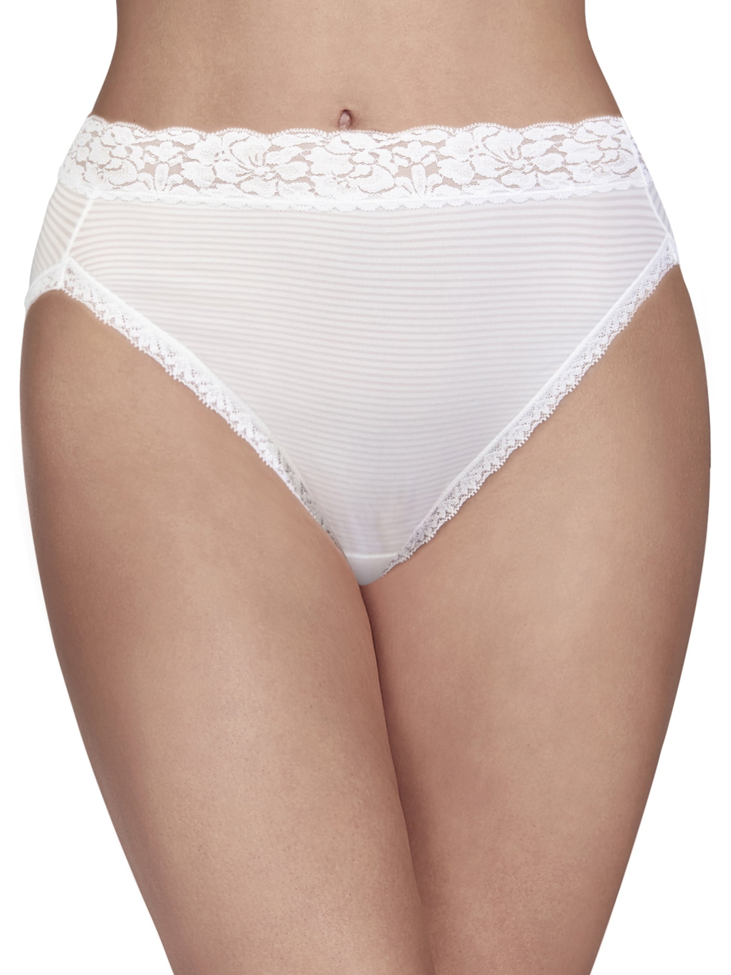 Vanity Fair Women's Flattering Lace HiCut Panty, Style 13280