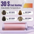 thumbnail image 3 of LEFINEE Deep Waver Curling Iron, Hair Waver with 4 Heat Settings for Beach Waves, Purple, 3 of 11