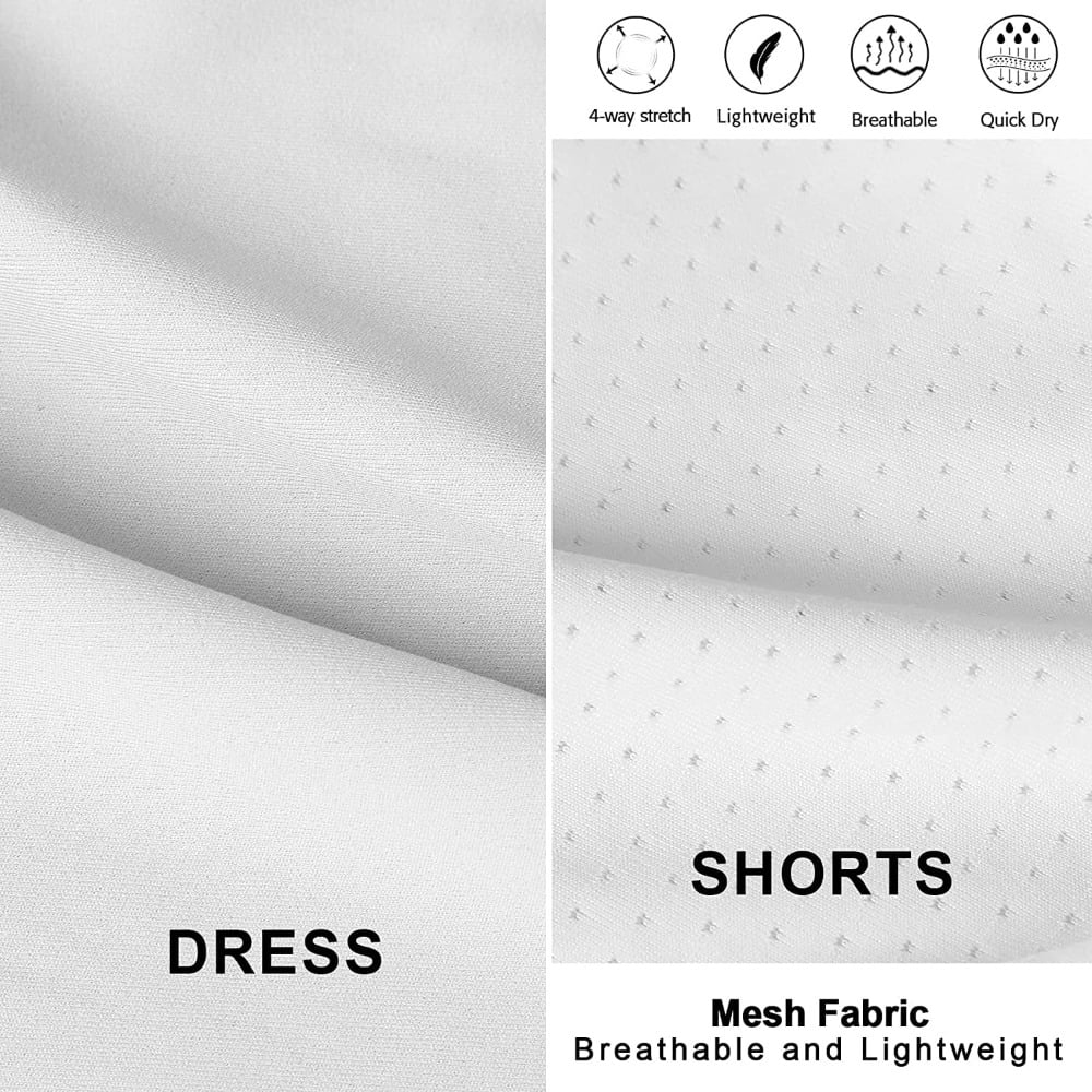 Alove Women Tennis Dress with Built-in Bra and Shorts Pockets Athletic Dress for Exercise Golf Dresses Workout Dress