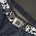 thumbnail image 2 of Buckle-Down Belt, Seatbelt Buckle Belt, Ghosts Scattered Black White, Youth 22 to 32 Inches, 2 of 9