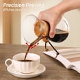 thumbnail image 2 of Pour Over Coffee Maker 14 OZ, 4 Cup Borosilicate Glass Drip Coffee Maker with Reusable Stainless Steel Filter and Cork Grip for Home Café 400 ML, 2 of 18