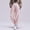 Pink, variant on qelini Maternity Joggers with Pockets for Women High Waist Belly Support Pants Solid Color Full Length Trousers