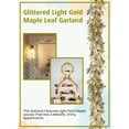 thumbnail image 6 of Serene Spaces Living Glitter Light Gold Maple Leaf Garland, Faux Fall Garland for Thanksgiving, Christmas, Fall, 74" Long, 6 of 6
