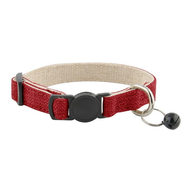 jiacuix Linen Cat Collar Puppy Collar Eco-friendly Bell Jewelry